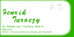 henrik turoczy business card